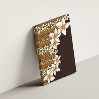 Vintage Hibiscus Turtle Pattern Canvas Wall Art with Plumeria Half Style LT9 - Polynesian Pride