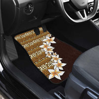 Vintage Hibiscus Turtle Pattern Car Mats with Plumeria Half Style LT9 - Polynesian Pride
