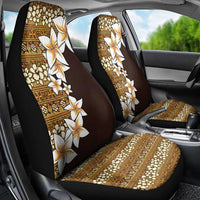Vintage Hibiscus Turtle Pattern Car Seat Cover with Plumeria Half Style