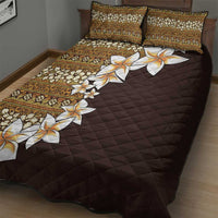 Vintage Hibiscus Turtle Pattern Quilt Bed Set with Plumeria Half Style LT9 - Polynesian Pride