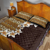 Vintage Hibiscus Turtle Pattern Quilt Bed Set with Plumeria Half Style LT9 - Polynesian Pride