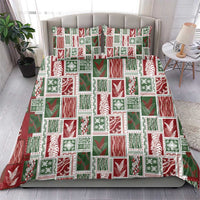 Mele Kalikimaka Hawaiian Quilt and Lei Patchwork Bedding Set - Polynesian Pride