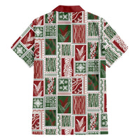 Mele Kalikimaka Hawaiian Quilt and Lei Patchwork Family Matching Long Sleeve Bodycon Dress and Hawaiian Shirt - Polynesian Pride