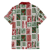 Mele Kalikimaka Hawaiian Quilt and Lei Patchwork Family Matching Puletasi and Hawaiian Shirt - Polynesian Pride