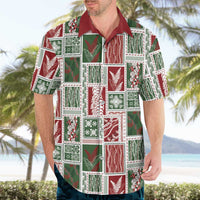 Mele Kalikimaka Hawaiian Quilt and Lei Patchwork Hawaiian Shirt LT9 - Polynesian Pride
