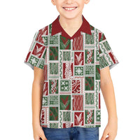 Mele Kalikimaka Hawaiian Quilt and Lei Patchwork Hawaiian Shirt LT9 - Polynesian Pride