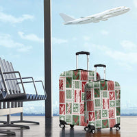 Mele Kalikimaka Hawaiian Quilt and Lei Patchwork Luggage Cover - Polynesian Pride