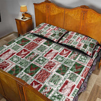Mele Kalikimaka Hawaiian Quilt and Lei Patchwork Quilt Bed Set - Polynesian Pride