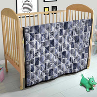 Vintage Aloha Block Quilt Quilt Blue Inspired Lei Motifs - Polynesian Pride