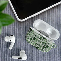 Vintage Aloha Block Quilt AirPods Case Green Inspired Lei Motifs LT9 - Polynesian Pride
