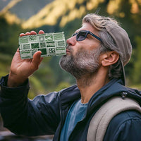 Vintage Aloha Block Quilt 4 in 1 Can Cooler Tumbler Green Inspired Lei Motifs - Polynesian Pride