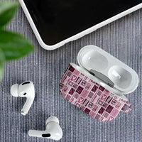 Vintage Aloha Block Quilt AirPods Case Pink Inspired Lei Motifs LT9 - Polynesian Pride