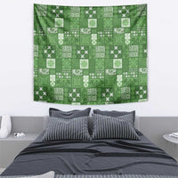 Vintage Hawaiian Quilting Patterns Tapestry Green Style Tribal Fabric Patchwork LT9 - Polynesian Pride