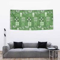 Vintage Hawaiian Quilting Patterns Tapestry Green Style Tribal Fabric Patchwork LT9 - Polynesian Pride