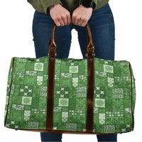 Vintage Hawaiian Quilting Patterns Travel Bag Green Style Tribal Fabric Patchwork - Polynesian Pride