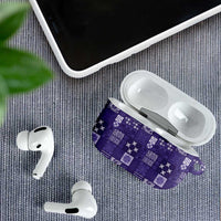 Vintage Hawaiian Quilting Patterns AirPods Case Purple Style Tribal Fabric Patchwork LT9 - Polynesian Pride