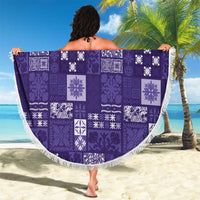 Vintage Hawaiian Quilting Patterns Beach Blanket Purple Style Tribal Fabric Patchwork - Polynesian Pride