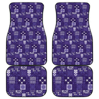 Vintage Hawaiian Quilting Patterns Car Mats Purple Style Tribal Fabric Patchwork - Polynesian Pride