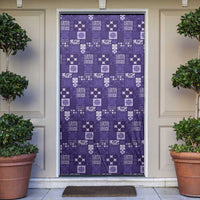 Vintage Hawaiian Quilting Patterns Door Cover Purple Style Tribal Fabric Patchwork - Polynesian Pride