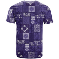 Vintage Hawaiian Quilting Patterns T Shirt Purple Style Tribal Fabric Patchwork LT9 - Polynesian Pride