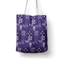 Vintage Hawaiian Quilting Patterns Tote Bag Purple Style Tribal Fabric Patchwork - Polynesian Pride