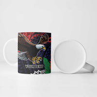 American Samoa Bald Eagle Personalized Ceramic Mug Samoa Muamua Le Atua - Polynesian Pride