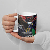American Samoa Bald Eagle Personalized Ceramic Mug Samoa Muamua Le Atua - Polynesian Pride