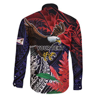 American Samoa Bald Eagle Personalized Family Matching Tank Maxi Dress and Hawaiian Shirt Samoa Muamua Le Atua