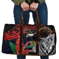 American Samoa Bald Eagle Personalized Travel Bag Samoa Muamua Le Atua - Polynesian Pride