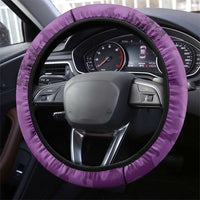 Anzac Day Gallipoli Steering Wheel Cover Purple Poppy Flowers LT9 - Polynesian Pride