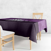 Anzac Day Gallipoli Personalised Tablecloth Purple Poppy Flowers LT9 - Polynesian Pride