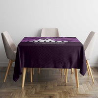Anzac Day Gallipoli Personalised Tablecloth Purple Poppy Flowers LT9 - Polynesian Pride