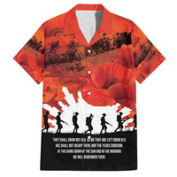 Anzac Day Gallipoli Personalised Hawaiian Shirt Red Poppy Flowers LT9 Red - Polynesian Pride