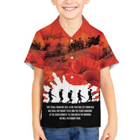 Anzac Day Gallipoli Personalised Hawaiian Shirt Red Poppy Flowers LT9 - Polynesian Pride