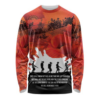 Anzac Day Gallipoli Personalised Long Sleeve Shirt Red Poppy Flowers LT9 Unisex Red - Polynesian Pride