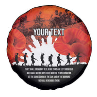 Anzac Day Gallipoli Personalised Spare Tire Cover Red Poppy Flowers