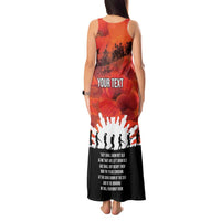 Anzac Day Gallipoli Personalised Tank Maxi Dress Red Poppy Flowers