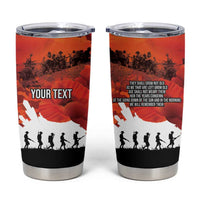 Anzac Day Gallipoli Personalised Tumbler Cup Red Poppy Flowers LT9 Red - Polynesian Pride