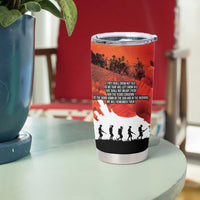Anzac Day Gallipoli Personalised Tumbler Cup Red Poppy Flowers LT9 - Polynesian Pride