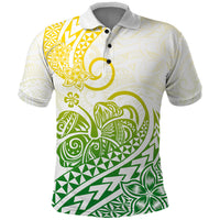 Polynesian Polo Shirt Tribal Tattoo Gradient 01 Screen Color LT9 Gradient - Polynesian Pride
