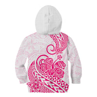 Polynesian Kid Hoodie Tribal Tattoo Pink Screen Color LT9 Zip Hoodie Pink - Polynesian Pride