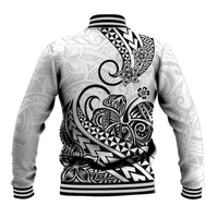 Polynesian Baseball Jacket Tribal Tattoo Black Screen Color LT9 - Polynesian Pride
