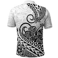 Polynesian Polo Shirt Tribal Tattoo Black Screen Color LT9 - Polynesian Pride