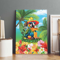 Always 5 O'clock Canvas Wall Art Hawaiian Tropical Parrot LT9 - Polynesian Pride