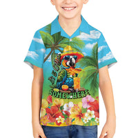 Always 5 O'clock Family Matching Summer Maxi Dress and Hawaiian Shirt Hawaiian Tropical Parrot - Polynesian Pride