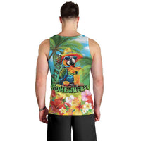 Always 5 O'clock Men Tank Top Hawaiian Tropical Parrot LT9 - Polynesian Pride