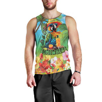 Always 5 O'clock Men Tank Top Hawaiian Tropical Parrot LT9 - Polynesian Pride