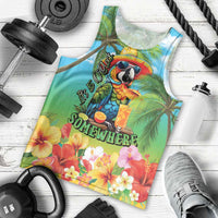 Always 5 O'clock Men Tank Top Hawaiian Tropical Parrot LT9 - Polynesian Pride