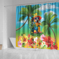 Always 5 O'clock Shower Curtain Hawaiian Tropical Parrot - Polynesian Pride
