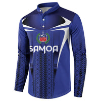 2026 Rugby Nations Series Custom Manu Samoa Button Sweatshirt LT9 - Polynesian Pride
